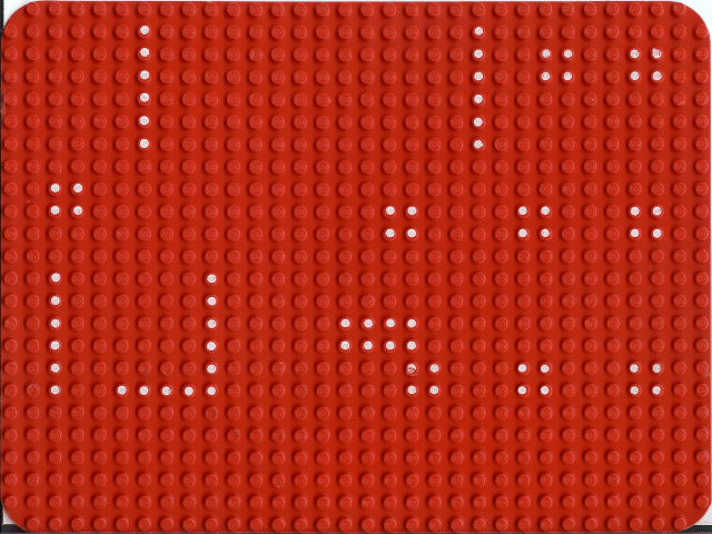 Baseplate 24 x 32 with Set 358 Dots Pattern