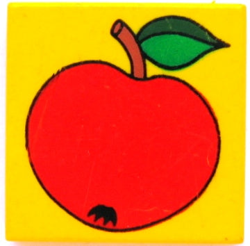 Tile 2 x 2 with Apple Pattern