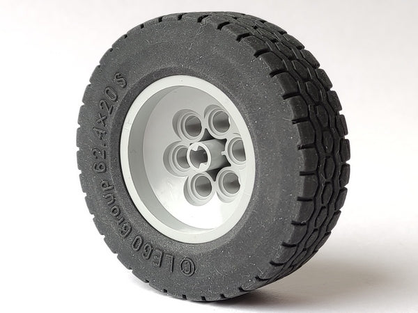 Wheel 43.2mm D. x 18mm - Extended Axle Stem with Black Tire 62.4 x 20 S &#40;32020 / 32019&#41;