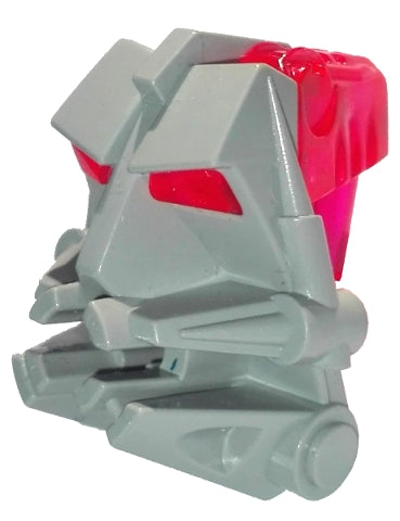 Bionicle Head Connector Block 3 x 4 x 1 2/3 with Trans-Dark Pink Eye / Brain Stalk &#40;32553 / 32554&#41;