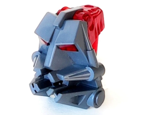 Bionicle Head Connector Block 3 x 4 x 1 2/3 with Trans-Red Eye / Brain Stalk &#40;32553 / 32554&#41;