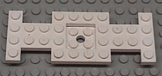 Vehicle, Base 4 x 10 x 2/3 with 2 x 2 Recessed Center with Center Hole &#40;First Version&#41;