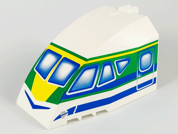 Windscreen 8 x 6 x 4 Canopy with Hinge and Airliner Cockpit Blue/Green Pattern