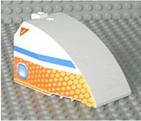 Windscreen 8 x 6 x 4 Canopy with Hinge and Airliner Aft Blue/Orange Pattern