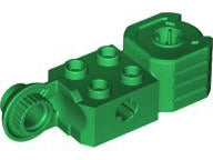 Technic, Brick Modified 2 x 2 with Axle Hole, Rotation Joint Ball Half Vertical, and Fist