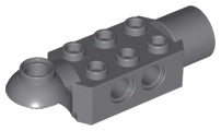 Technic, Brick Modified 2 x 3 with Pin Holes, Rotation Joint Ball Half Horizontal, and Rotation Joint Socket