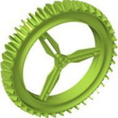 Wheel Hard Plastic Spoked Giant Thin (160mm D. x 28mm)
