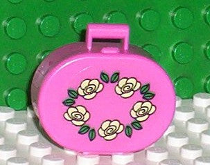 Scala Utensil Oval Case with Garland of Roses Pattern (Sticker) - Set 5805