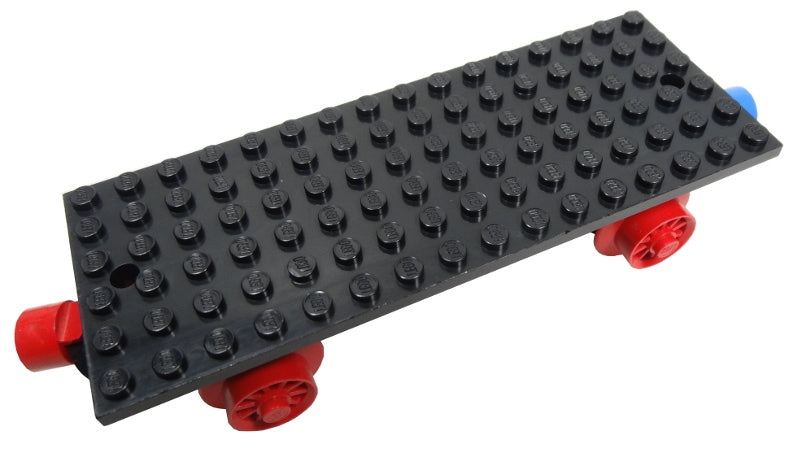 Train Base 6 x 16 Type I with Wheels and Red and Blue Magnets