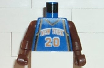 Torso NBA New York Knicks #20 Pattern / Brown NBA Arms