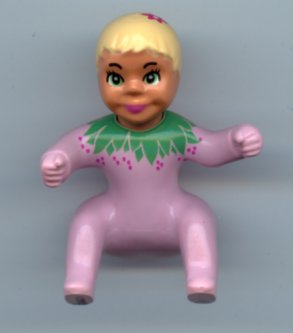Belville Baby in Pink Clothes with Leafy Collar Pattern &#40;4184968&#41;