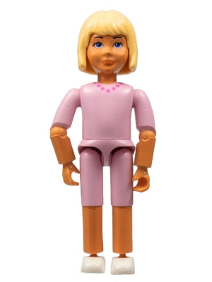 Belville Female - Pink Shorts, Pink Shirt with Necklace Pattern, Light Yellow Hair