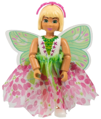 Belville Female, Child Girl &#40;Josephine&#41; - White Top with Flowers and Leaves Pattern, Very Light Orange Hair, White Shoes, Skirt with Wings, Hairband