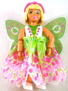 Belville Female - Josephine, White Top with Laced Green Inset, Fairy Skirt and Wings, Hairband